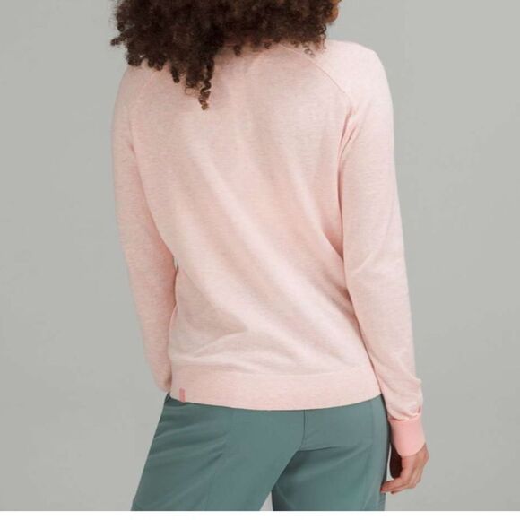 Lululemon silk blend crewneck sweater pink 12 - Picture 1 of 6